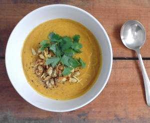 organic pumpkin soup