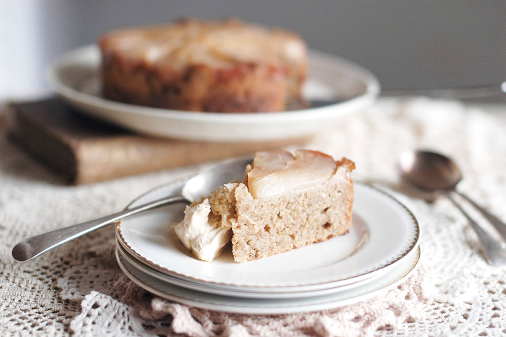 organic pear cake